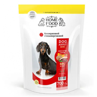 Сухий корм для собак Home Food Grain Hypoallergenic Adult Mini 700 г - качка і нут Сухий корм для собак Home Food Grain Hypoallergenic Adult Mini 700 г - качка і нут