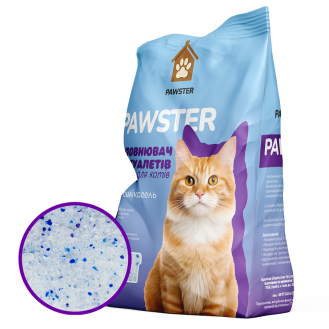Наповнювач силікагель лаванда PAWSTER 10L (4кг) 1-8 mm