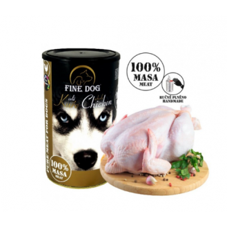 Вологий корм для собак Fine Dog консерва 1200 г - курка