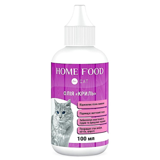 Олія для котів Криль Home Food 100 мл