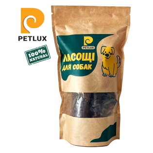 Ласощі натуральні PETLUX  трахея яловича 100гр Ласощі натуральні PETLUX  трахея яловича 100гр