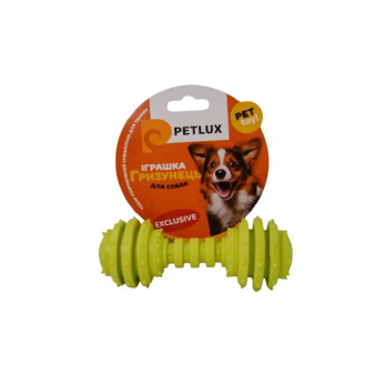 Іграшка для собак Petlux - гантель гумова 12*4,5см