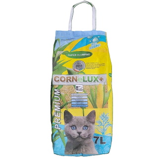 Наповнювач для котів кукурудзяний Cornelux+ морська свіжість 4 кг - 7 л