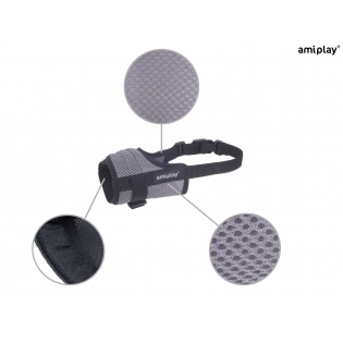 Намордник для собак Amiplay Air L Labrador 19-22 * 28-45 см - сірий
