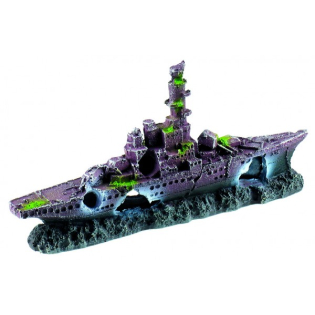 Водний Декор WARSHIP WRECK 22см Водний Декор WARSHIP WRECK 22см