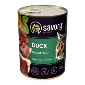 Корм Savory для вибагливих котів з качка 400г Корм Savory для вибагливих котів з качка 400г