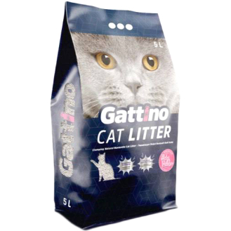 Бентонітовий наповнювач "Gattino" з ароматом дитячої присипки 5 л