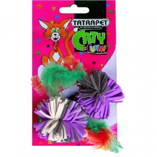 Іграшка для котів Tatrapet  Cat toy Plush balls 4cm 2pcs (ціна за 1шт) Іграшка для котів Tatrapet  Cat toy Plush balls 4cm 2pcs (ціна за 1шт)