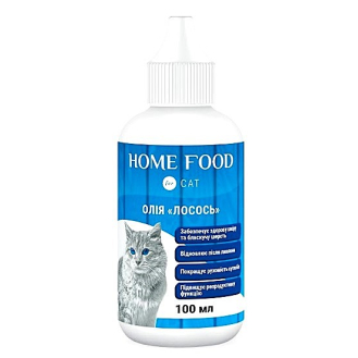 Олія для котів Лосось Home Food 100 мл