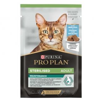 Вологий корм для стерилізованих кішок Purina Pro Plan Adult Sterilised 75г - тріска