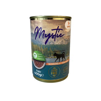 Вологий корм Mystic паштет з лососем для дорослих собак 400г Вологий корм Mystic паштет з лососем для дорослих собак 400г