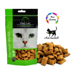 Ласощі для котів Fine Cat з ефектом виведення шерсті 80 г Ласощі для котів Fine Cat з ефектом виведення шерсті 80 г