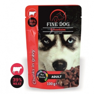 Вологий корм для собак Fine Dog 100 г - яловичина