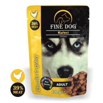 Вологий корм для собак Fine Dog 100 г - курка