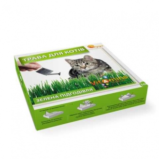 Трава для котів з грунтом  Круг - 50 г
