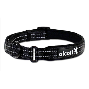 Нашийник для собак Alcott Martingale XS 18-28см - чорний Нашийник для собак Alcott Martingale XS 18-28см - чорний