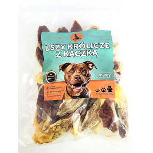 Ласощі для собак кролячі вушка з качкою Master Dog 500г (ціна за 1 кг)