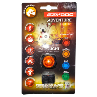 Ліхтарик для собак EzyDog Drive Adventure Light Micro помаранчеве світло