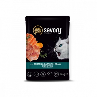 Вологий корм для стерилізованих кішок Savory 85 г - індичка та морква Вологий корм для стерилізованих кішок Savory 85 г - індичка та морква