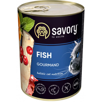 Вологий корм для кішок Savory 400г - риба Вологий корм для кішок Savory 400г - риба