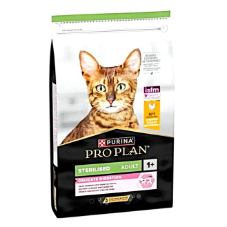 Сухий корм для стерилізованих котів з чутливим травленням Purina Pro Plan Sterilised Delicate 1,5кг - курка